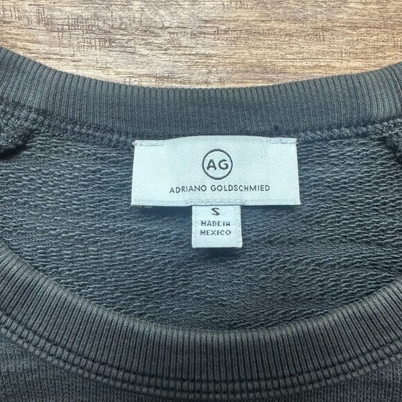 Mens AG Relaxed Crew Neck Pullover in Gray - Picture 3 of 4